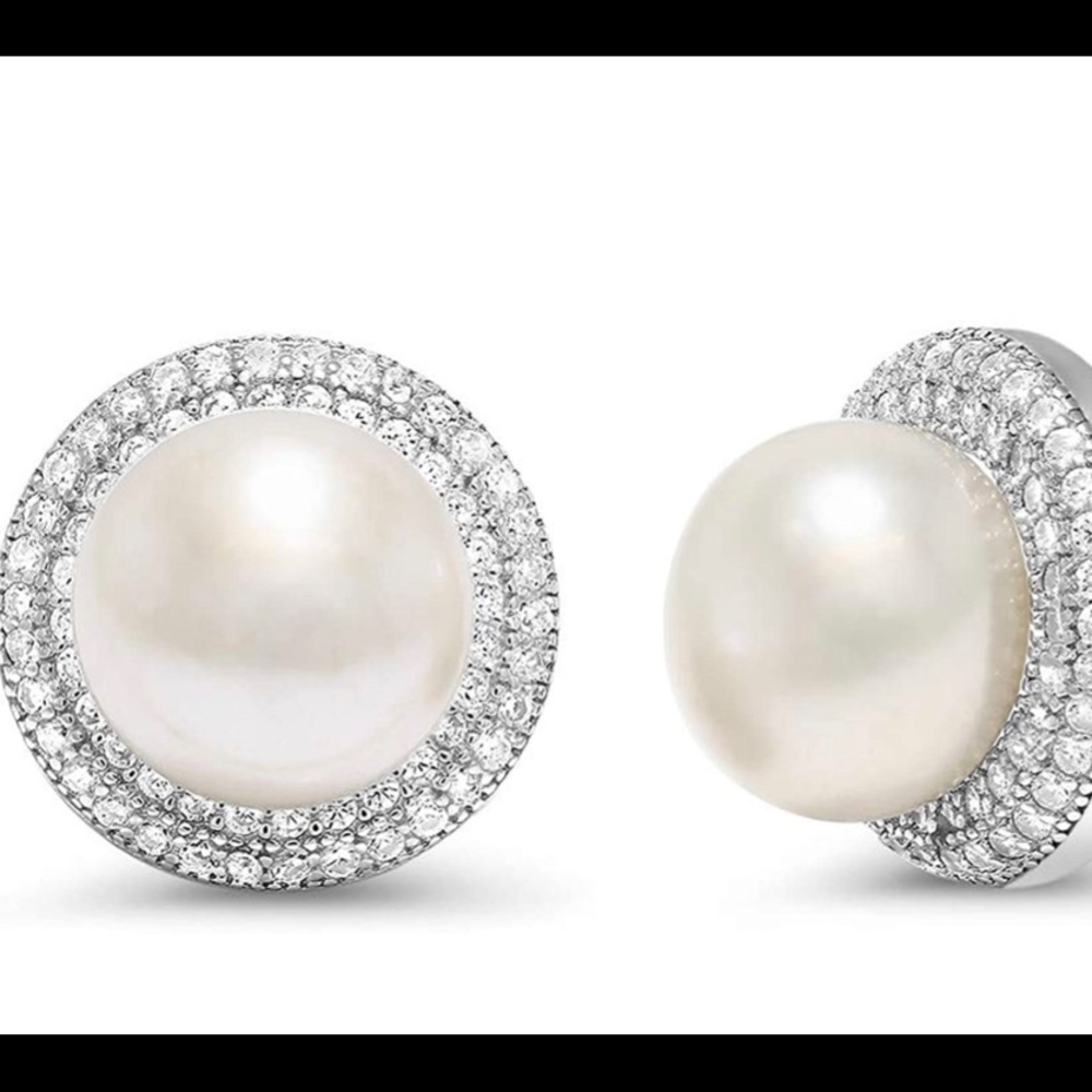 925 Sterling Silver Pearls Earrings